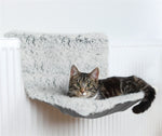 Trixie Radiator Hangmat Harvey Langhaar Pluche / Velours Wit Zwart 45X31X26 CM