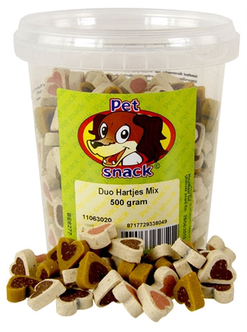 Petsnack Duo Hearts Mix 500 GR