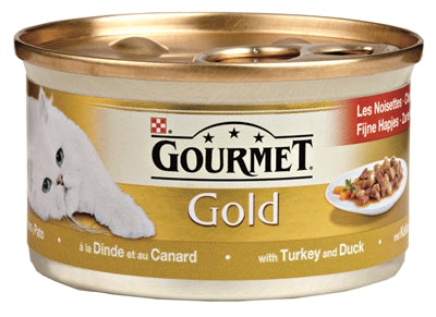 Gourmet Gold Fijne Hapjes Kalkoen / Eend 85 GR (24 stuks)