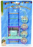 Happy Pet Bird Toy Mp Bal/Ladder/Perch 22X10X4 CM