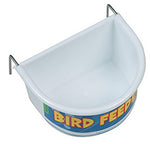 Happy Pet Gamelle Demi-Rond Blanc GRAND 11,5X8,5X6,5 CM